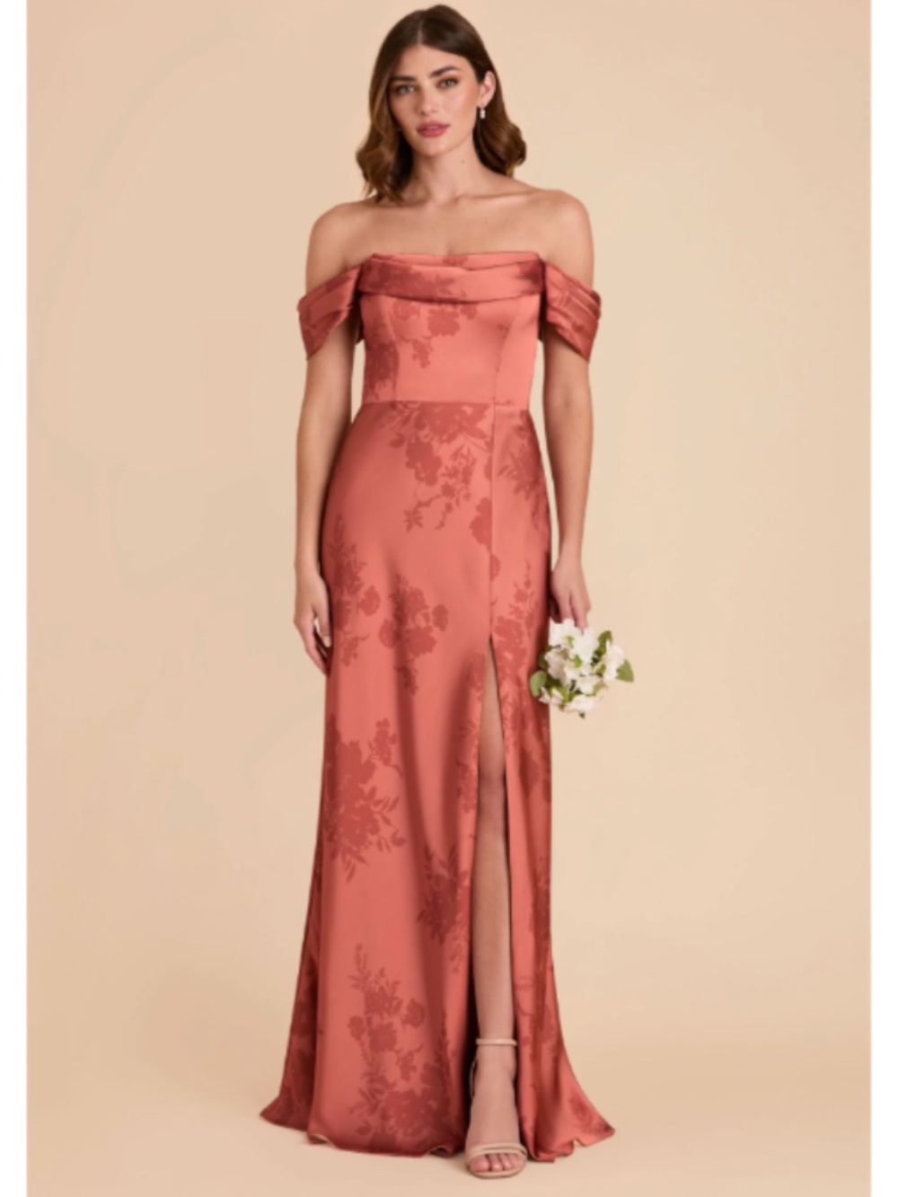 Mia Matte Satin Convertible Dress - Wild Rose Whimsical Blooms